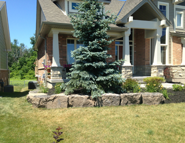 front entrance landscaping dunnville niagara hamilton burlington st anns